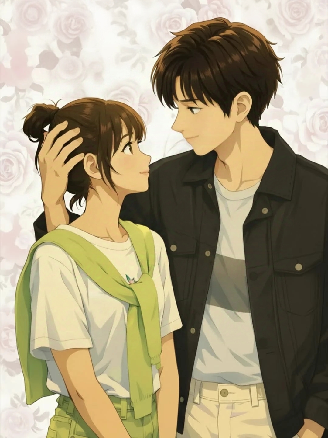 Couple close-up kiss